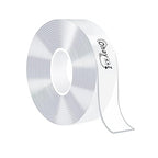 Ohayooz® Extra Strong Double Sided Tape Heavy Duty Removable 10FT, Clear Sticky Adhesive Nano Tape Tough Washable Waterproof Mounting Tape for Hanging Picture, Poster, Carpet, Photo Deco
