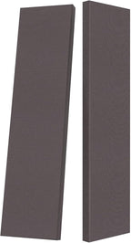2” Thick Acoustic Panels with Hanging Brackets to the Wall, 2 PCS 47.2” x 11.8” Fiberglass Sound Absorbing Panels for Home Theater Church Office Wall or Ceiling, Mud Grey