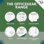 OfficeGear Yellow Shelf Edge Labels 21-up [525 Pack] 38x70mm Printable A4 Card Perforated Labels/Sheet for Retail Barcodes, Price Stickers, Point of Sale, Product Info, Shelf Promotions Incl Template