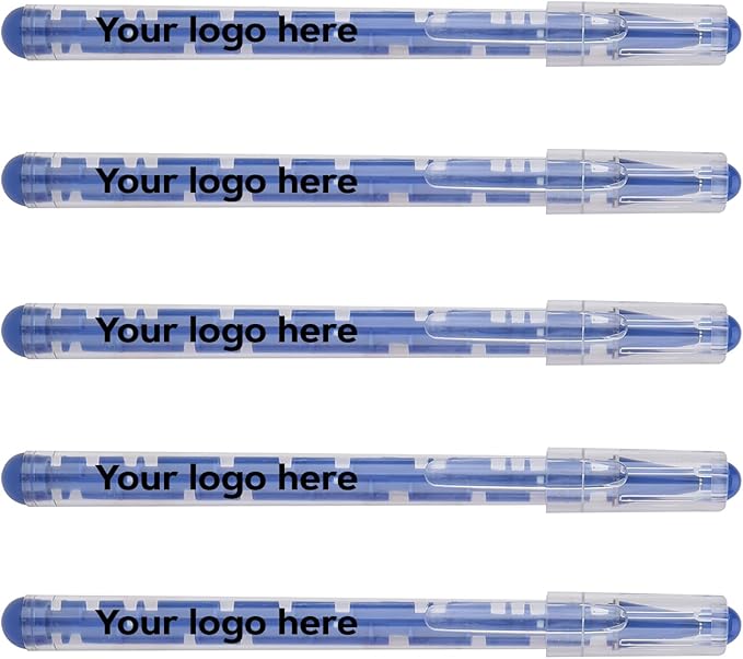 Custom Maze Ballpoint Pens – Personalized Puzzle Pens with Logo/Text – Promotional Pens for Events, Schools, Trade Shows – Fun Interactive Design (Blue, 500 Count, Pack of 1)
