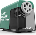 AFMAT Heavy Duty Electric Pencil Sharpener, 6 Holes, Auto Stop Pencil Sharpeners for 6-11mm Pencils, Classroom Electric Sharpener for Artists, 7000 Sharpenings, Save Pencils, PSX1