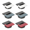 PATIKIL 2.8inch Desk Grommet, 6Pcs Cable Grommet Wire Management Cable Hole Cover Cord Organizer for Office Home Table Countertop, Black/Red Black/White Black/Blue