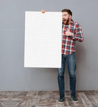 (2-Pack) Graph Paper Pad - 36" x 24" Large Graph Paper, 60 Sheets/120 Pages, 4"x4" Ruled Grid Paper for Engineer Architect Designer Mathematician Draftsmen Sketch House Commercial