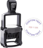 Mark 2000 54045 Professional Self Inking Round Date Stamp with Custom Text