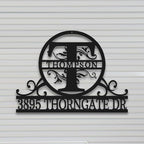 Custom Metal Signs | Personalized Monogram Name Sign | Outdoor Wall Art for Family Name | Custom Name Metal Sign with LED light, Last Name, Anniversary, Wedding Gifts for Women, Wife, Parents, couple (Design 10)