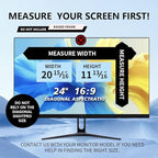 2 Pack Computer Privacy Screen 24 Inch for 16:9 Widescreen Monitor, Removable Eye Protection Anti Glare Blue Light Computer Screen Privacy Shield, Anti Spy Screen Protector Film