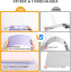 TFDLCG zm 2 PCS Purple Clipboard with Pen Holder,Standard A4 Letter Size,Nursing Clip Boards 8.5x11 Heavy Duty,Low Profile Clipboards for Women Kids Teacher,School Office Home
