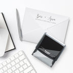Self Inking Modern Address Stamps | Custom Return Address Stamper (Modern Brush Script, Medium)