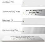 Custodian Signs for Business and Office Sign, ADA Signs with Raised Text & Grade 2 Braille, Easy Installation with Adhesive Pad – Brushed Aluminum/Silver