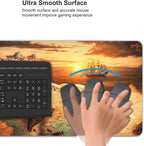 CANFLASHION Gaming Mouse Pad,Large Mouse Pads for Desk,Non-Slip Rubber Base Extended Mousepad,XXL Keyboard Mouse Mat,Computer Keyboard Desk Pad with Stitched Edges,35.4x15.8inch,Antique World Map