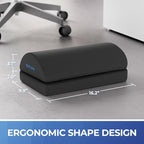 BlissTrends Foot Rest for Under Desk at Work-Versatile Foot Stool with Washable Cover-Comfortable Footrest with 2 Adjustable Heights for Car,Home and Office to Relieve Back,Lumbar,Knee Pain-Gray