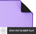 Reniteco Waterproof Large Gaming Mouse Pad with Durable Stitched Edges, Non-Slip Rubber Base, Grainy Jacquard Mouse Mat Desk Pad for Home Office Gaming, 31.5''x11.8''x0.12'', Purple