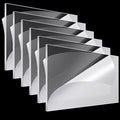 Roowest 6 Pcs 24 x 48 Inch, 1/8 Inch Thick Clear Acrylic Sheets Plastic Panels Sheets Cut to Size Cast Acrylic Board Panel with Protective Film for Craft DIY Projects Sign Frame
