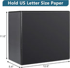 CIXILDTS 5" 3 Ring Binder, Standard 5-Inch Slant-D Ring Binder Fit Letter Size Paper, Presentation View Binders, 6 Packs, Black