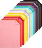 Silunkia 40 Sheets Colored Cardstock A4 Craft Paper, 20 Assorted Colors 200gsm/75lb Art Projects Card Stock Construction Paper for DIY Cards Making, Office Printing, Birthday Decorations, School