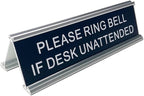 Personalised Double Side Counter Top Sign for Reception Desk Lobby Counter Waiting Room 2"x10"