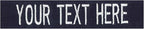 Custom Uniform Name Tapes Solid Colors. Made in The U.S.A. Ships Under 24 Hours. Blue Webbing, 5 Inch Sew on