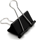 Extra Large Binder Clips 2.4 Inch (60 Pack), Large Binder Clips Big Paper Clips Clamps for Office and Home Supplies, Black