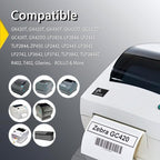 BETCKEY - 1" x 0.5" Small Labels Compatible with Zebra & Rollo Label Printer, Premium Adhesive & Perforated[Red, 6 Rolls, 14580 Labels]