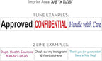 COLOP Extra Small Size Self Inking Custom Text Stamp - Choose from Many Fonts & 15 Ink Colors