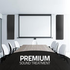 Tönnen Acoustic Panel Gray | Fiberglass 2-pack | Professional sound absorbing Panel | Decorative sound proof panel | acoustic wall panel (36x13x2 in) - Gray