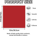 15 Sheets Red Cardstock 12"x12",250gsm/90lb Heavyweight Cardstock Paper, Thick and Smooth Card Stock Perfect for Card Making, Scrapbooking and Crafts