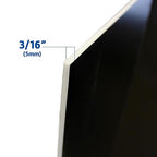 Flipside Products 36” x 48” Foam Project Boards for Presentations, Science Fair, School Projects, Event Displays and Trifold Picture Board - Black - 10 Pack