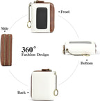GOIACII Small Genuine Leather Wallet for Women, RFID Blocking Credit Card Holder Wallet