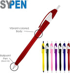 SyPen Personalized Pens With your Custom Logo or Text-1000 Pack Bulk-for Businesses, Parties, and Events, Custom Printed Slim Ballpoint Click Pens, Red Barrel Color, Black Ink