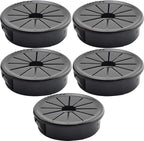 Aifeier ET 1-1/2 Inch Cable Grommets Petal-Shaped Buckle Type Wire Hole Cover for Cord Management and Protection of Cabinet (37.5mm, 5PCS)