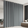 Cbsroro Room Divider Blackout Curtain Track Curtains Wall Dividers Panels Screen for Living Rooms Bedroom Office Privacy Partition Separation, W180 × L120 Inch,1 Panel, Light Grey