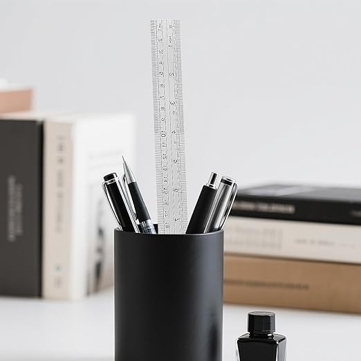 25 PCS 12 Inch Stainless Steel Ruler Bulk,Straight Edge Metal Rulers with Inch and Metric Scale for Measuring