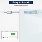 Magnetic Glass Whiteboard for Wall, 36" x 24" Glass Dry Erase Board, Large Frameless White Board for Home and Office with 1 Marker Tray - Normal White