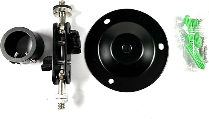 Laser Module Brackets 360-Degree Adjustable Positioning Bracket 22mm (2-Pack) - Black Alumina
