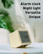 Aurolumiz Digital Alarm Clock, with Battery Powered, Dimmable Night Light, Thermometer & Hygrometer, Desk & Bedside Clock for Bedroom, for Adults, Kids, Teens, Travel