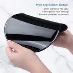 ITNRSIIET Ergonomic Mouse Pad with Gel Wrist Support Small Wrist Rest Smooth Surface Non-Slip PU Base Comfortable Office Supplies Pain Relief, 8.7 x 7.2 inches, Abstract Ink Tempera
