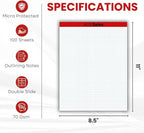 Graph Paper Pad Multisize (3, 8.5" x 11")