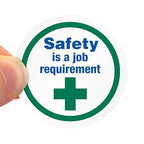 SmartSign Safety is a Job Requirement Pack of 5 Hard Hat Labels | Retro-Reflective, 2" Circle