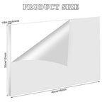Roowest 4 Pcs 12 x 16 Inch, 1/8 Inch Thick White Acrylic Sheets Plastic Panels Sheets Cut to Size Cast Acrylic Board Panel with Protective Film for Craft DIY Projects Display Sign Frame