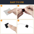 SOULWIT 50 Pcs Self Adhesive Cable Management Clips, Cable Organizers Sticky Wire Clips Cord Holder for TV PC Laptop Ethernet Cable Desktop Home Office (White)