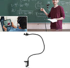Tangxi Webcam Standfor Desk, Flexible Gooseneck Camera Stand with Standard 1/4" Screw, 360 Rotation Camera Mount for C922 C930e C920S C920 C615 C960 C920X and Other Devices (I Shaped Fixture Stand)