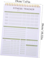 VICASKY Fitness Journal Notebook for Daily Training Sturdy Workout Planner Goal Setting 12-Month Fitness Agenda Notepad for Men Women Gym Enthusiasts