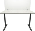 OBEX Clear Acrylic Desk Mounted Privacy Panel, 24" x 48", Clear