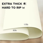 110lb Cream Cardstock, Goefun 100 Sheets Ivory Cardstock Paper 300 GSM Thick Paper for Printing, Invitations, Menus, Poster, DIY Card