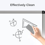 loukin 2 Pack Magnetic Dry Erase Eraser, Whiteboard Eraser, Glass Board Remover, 3.4 fl oz Whiteboard Cleaner * 2 Included, for Classroom, Home and Office Use (Grey)