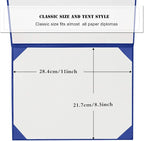 Diploma Cover 8.5” x11” Diploma Holder of Graduation Leatherette Padded Certificate（Tent Style)