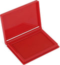 Red Stamp Pad, 4 x 2.5 Inch Premium Quality Ink Pad for Stamps, All-Purpose Felt Pad for Office and Crafting, Works with Rubber and Clear Stamps