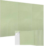 EVENRISING Acoustic Panels 6 Pack, Soundproof Wall Panels 23.6 x 23.6 Inches, Large Decorative Sound Absorbing Panels,Self-Adhesive Acoustic Treatment for Home Studio Office, VerdeLux