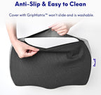C CUSHION LAB Foot Rest for Under Desk at Work - Adjustable Memory Foam Foot Rest for Office Chair & Gaming Chair - Ergonomic Design for Back & Hip Pain Relief - Wellness Green