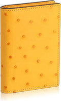 Leather Business Card Case Holder for Men & Women, Italian Calfskin
